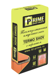 Теплая кладочная смесь Prime Termo Shov 8230, 17.5 кг