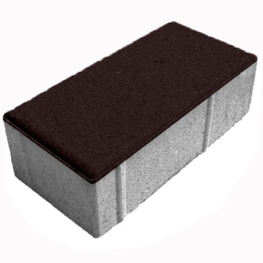 Брусчатка «Кирпич» 200x100x60 серия Standart (частичный прокрас) - цветной